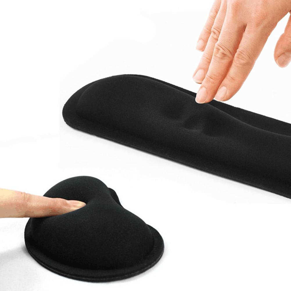 Wrist Rest Mouse Pad Memory Superfine Fibre Ergonomic Mousepad for Typist Office Gaming PC Laptop 2106153697630