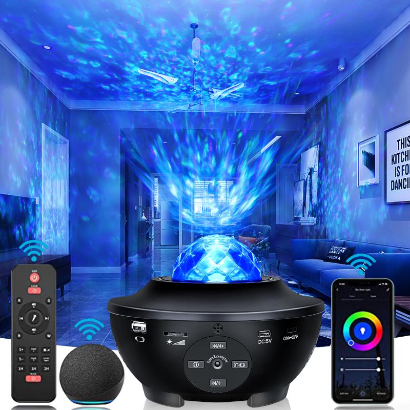 Night Lights Starry Sky Galaxy Projector Wifi Blueteeth USB Music Speaker Star Light Romantic Alexa Phone Home Smart Projection Lamp
Night Lights Starry Sky Galaxy Projector Wifi Blueteeth USB Music Speaker Star Light Romantic Alexa Phone Home Smart Projection Lamp