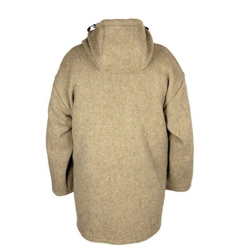 Men's Fashion Autumn Winter Warm Wool Hoodie Pullover Viking Lace Up Thicken Anorak Medieval Coats Cosplay Costume Vikings 220211