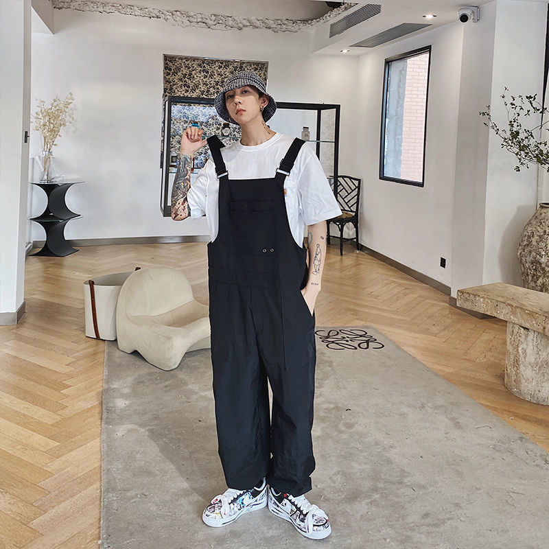 2021 New Men's Overalls Streetwear Cargo Casual Loose Salopettes Romper Jumpsuit Baggy Homme Harem Pants Fashion Trousers Rqc8, Black
2021 New Men's Overalls Streetwear Cargo Casual Loose Salopettes Romper Jumpsuit Baggy Homme Harem Pants Fashion Trousers Rqc8, Black