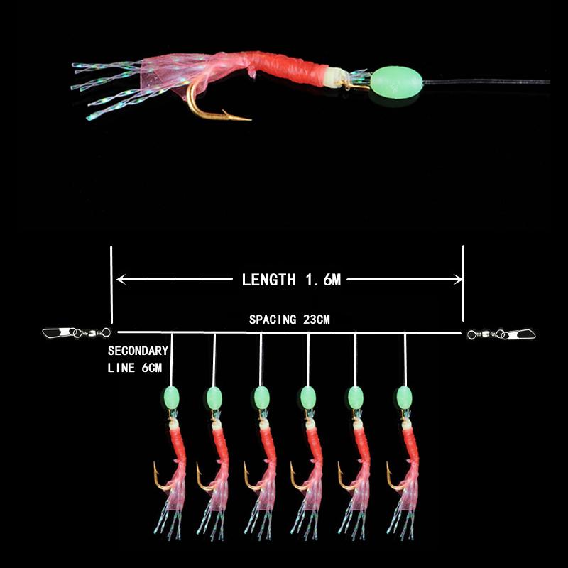 Fishing Hooks String Hook Sharp Luminous Simulation Rubber Prawn Lure Bait Carp Stainless Steel Rigs Swivel Tackle Bag
Fishing Hooks String Hook Sharp Luminous Simulation Rubber Prawn Lure Bait Carp Stainless Steel Rigs Swivel Tackle Bag