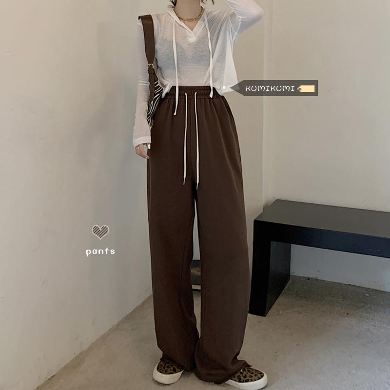 Women's Pants & Capris Black Pant Casual Autumn High Waist Drawstring Wide Leg Floor
Women's Pants & Capris Black Pant Casual Autumn High Waist Drawstring Wide Leg Floor