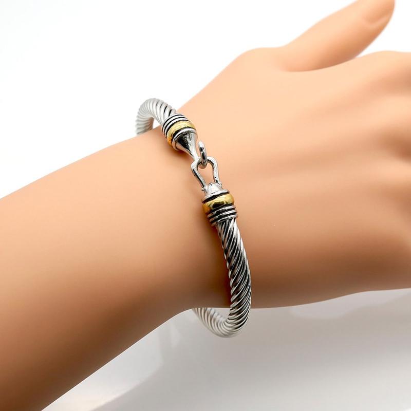Titanium steel twisted wire hook-shaped gold Bracelet Women Wrist Bracelet Women Wrist Fashion Jewelry Gifts#2
