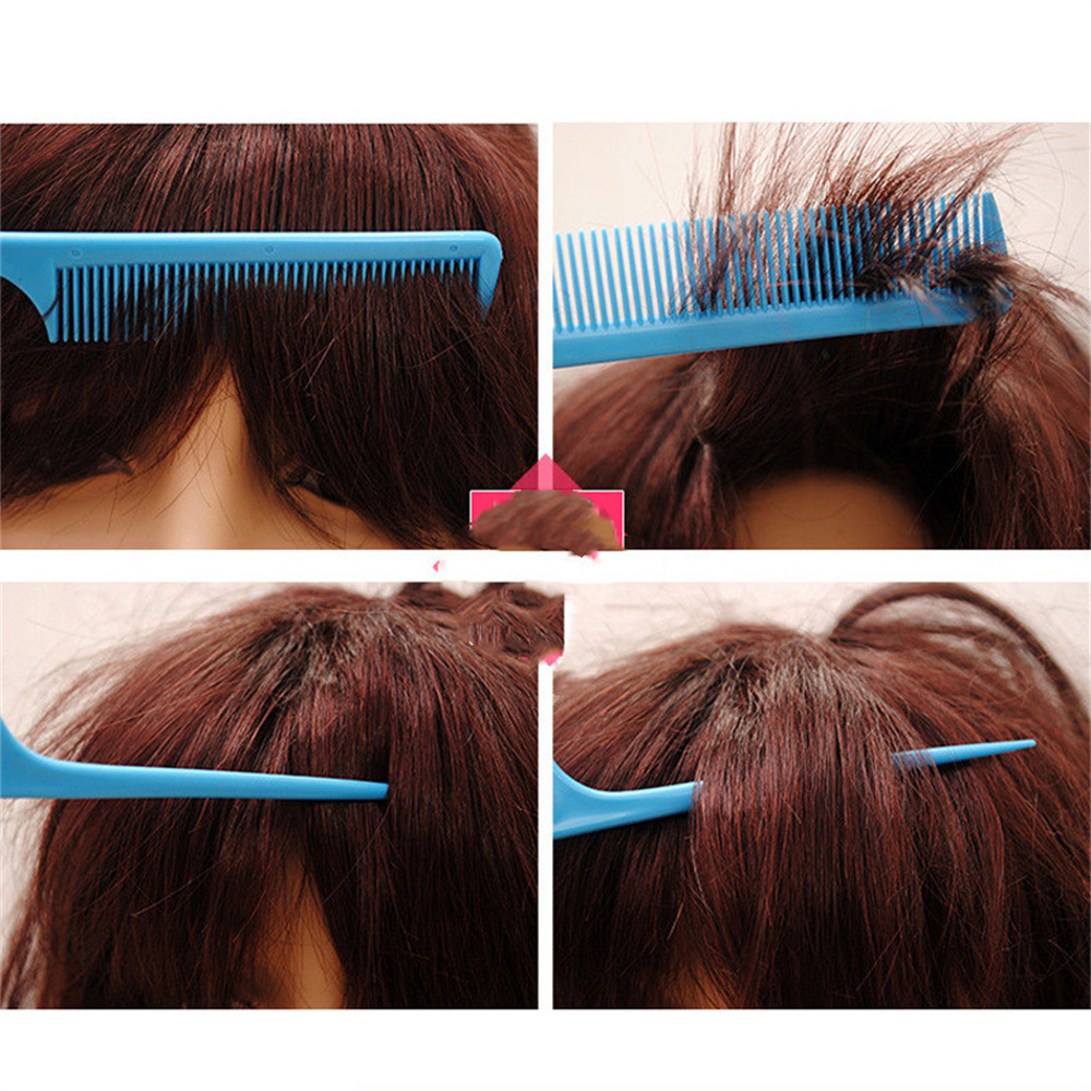 Hot Hair Brushes Plastic Rat Tail Styling Comb Anti Static Teasing for Back Combing Root Teasing Adding Volume Evening KD