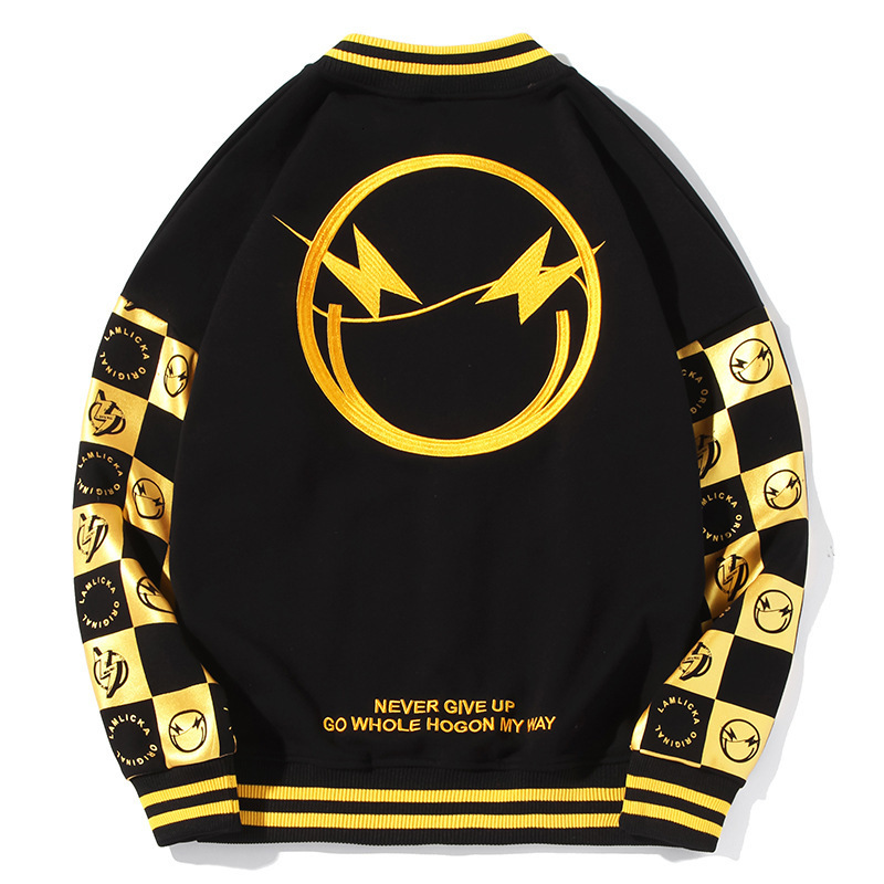 2021 Arrival New Male Embroidered Collar Baseball Uniform Velo Coat Big Casual Cotton Mark Bomber Clothes Man Jacket 8n7c, Black
2021 Arrival New Male Embroidered Collar Baseball Uniform Velo Coat Big Casual Cotton Mark Bomber Clothes Man Jacket 8n7c, Black