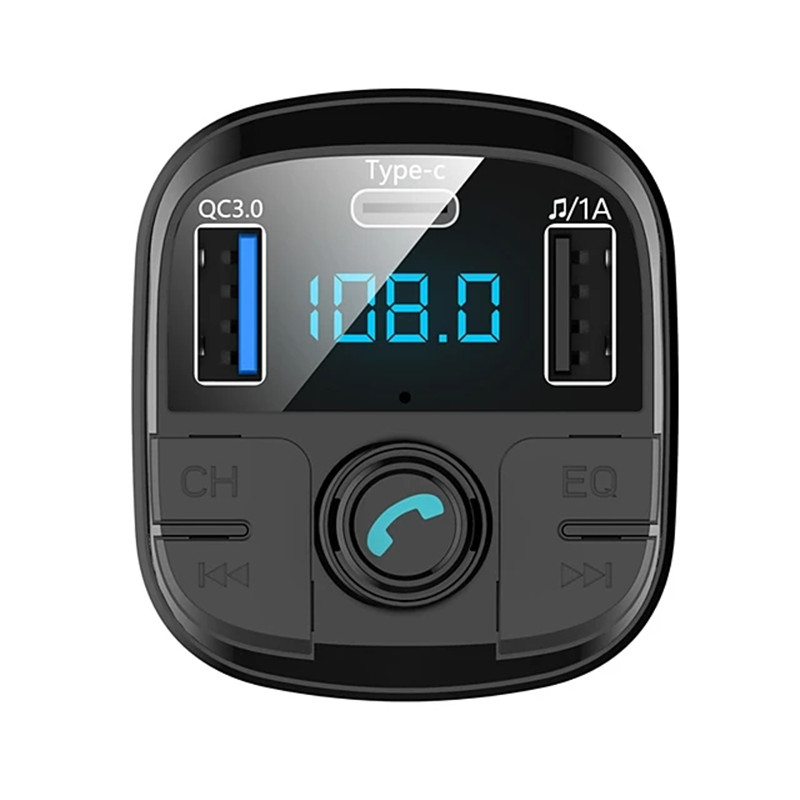 Fast Car Chargers USB Quick Charge QC 3.0 Bluetooth 5.0 FM Transmitter MP3 Music Player Wireless Adapter Modulator Handsfree Calling Audio Receiver Fo
