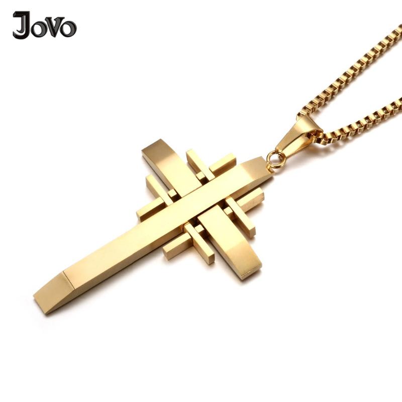 Pendant Necklaces 3 Colors Jewish Cross Necklace Stainless Steel Classic Gold Color Multi Design Mens For Gift
Pendant Necklaces 3 Colors Jewish Cross Necklace Stainless Steel Classic Gold Color Multi Design Mens For Gift