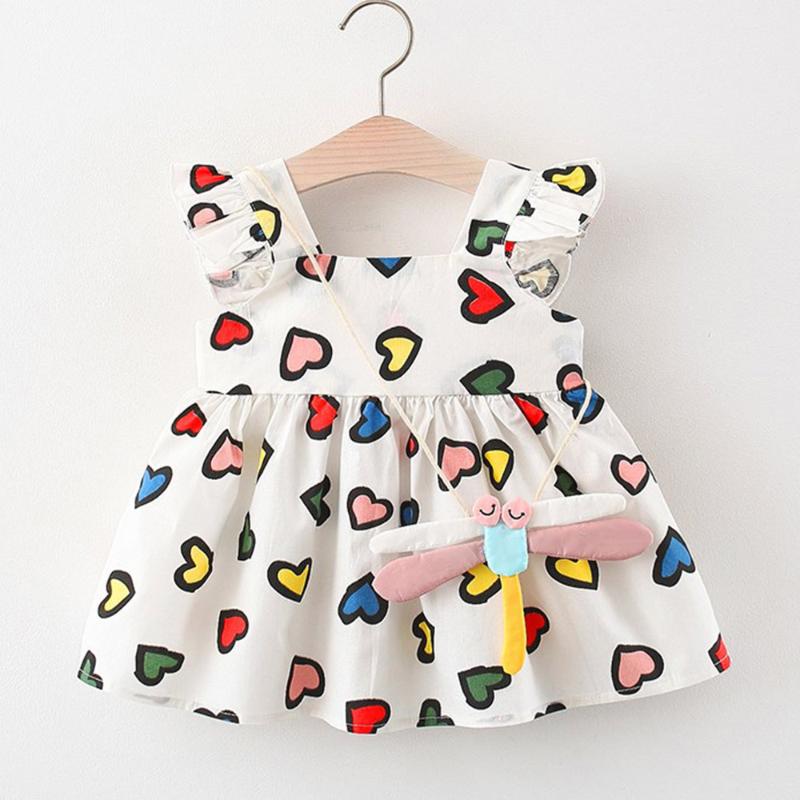Girl's Dresses Birthday Girl Dress Flying Sleeve Heart Shape Pattern Princess Cute Children Summer Clothing Arrival 2022, Red;yellow
Girl's Dresses Birthday Girl Dress Flying Sleeve Heart Shape Pattern Princess Cute Children Summer Clothing Arrival 2022, Red;yellow