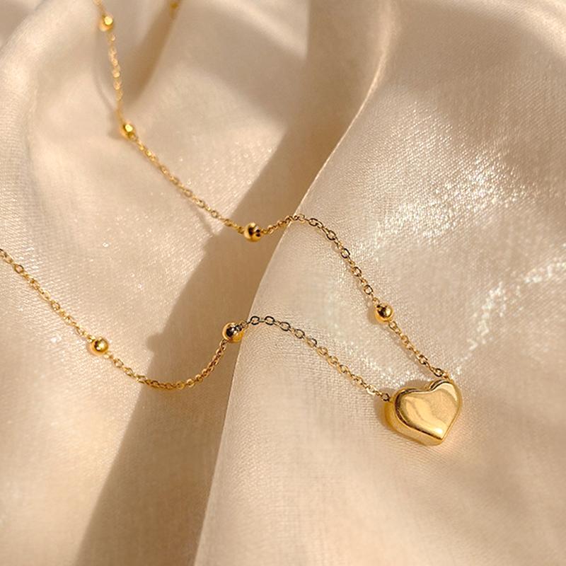 Other Trendy Fine 14K Real Gold Heart Shaped Chain Pendant Necklace For Women Jewelry Temperament Accessories Korean Fashion Girl Gift, Silver
Other Trendy Fine 14K Real Gold Heart Shaped Chain Pendant Necklace For Women Jewelry Temperament Accessories Korean Fashion Girl Gift, Silver