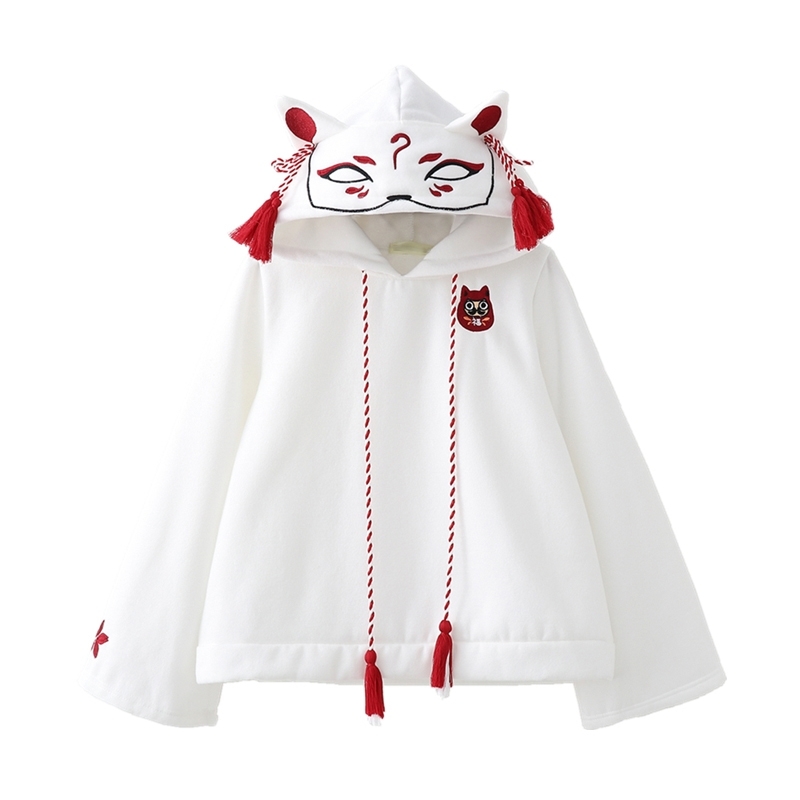 Japanese Retro 3D Ear Embroidery Hoodie Cartoon Anime Girls Kawaii Hooded Pullover Hoodies Sweatshirt Harajuku Coat 210601, Black
Japanese Retro 3D Ear Embroidery Hoodie Cartoon Anime Girls Kawaii Hooded Pullover Hoodies Sweatshirt Harajuku Coat 210601, Black