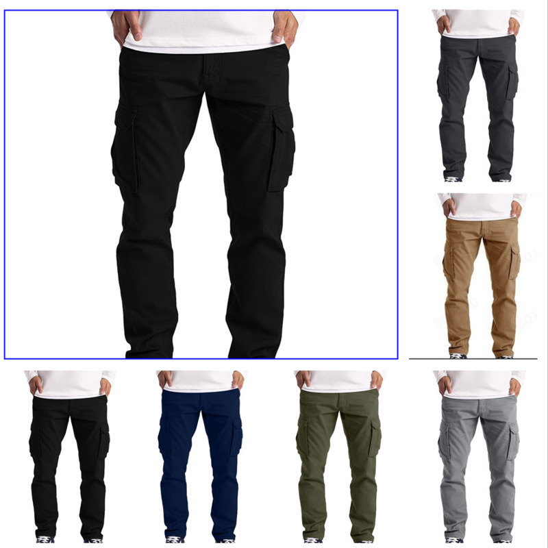 Men's Relaxed Fit Cargo Pants Cotton Multi-Pockets Work Pants Outdoor Lightweight Trousers SH220209, Black
Men's Relaxed Fit Cargo Pants Cotton Multi-Pockets Work Pants Outdoor Lightweight Trousers SH220209, Black