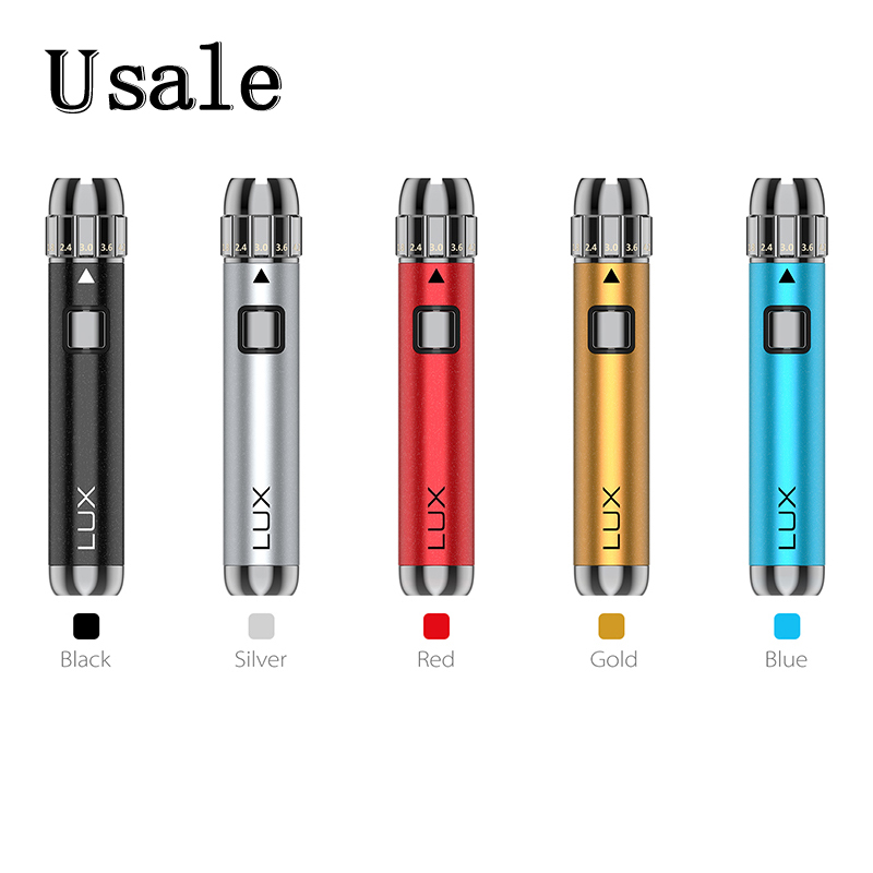 Yocan Lux Mod Built-in 400mah Battery Preheat VV Vape Device For 510 Thread Atomizer Oil Cartridge 100% Original
Yocan Lux Mod Built-in 400mah Battery Preheat VV Vape Device For 510 Thread Atomizer Oil Cartridge 100% Original