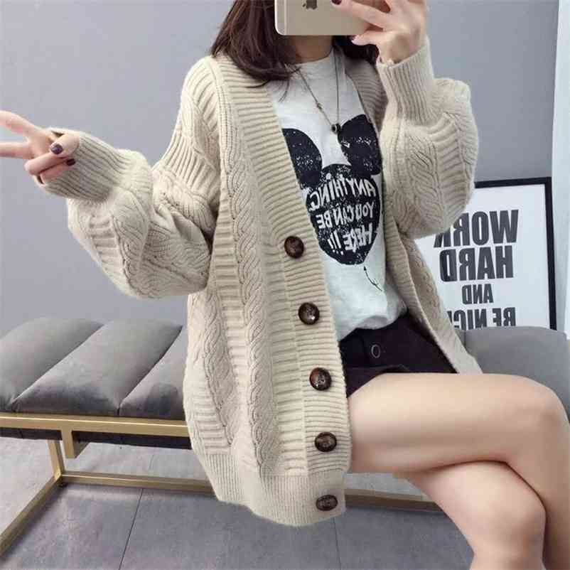 Sweater cardigan jacket female loose Korean student spring and autumn sweater trend round button net red sale old K 210830, Beige
Sweater cardigan jacket female loose Korean student spring and autumn sweater trend round button net red sale old K 210830, Beige