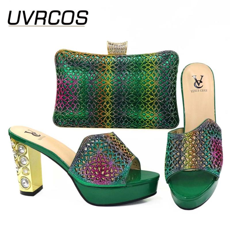 Dress Shoes Green Color Italian With Matching Bags Set Decorated Rhinestone African Shoe And Bag Elegant, Black
Dress Shoes Green Color Italian With Matching Bags Set Decorated Rhinestone African Shoe And Bag Elegant, Black