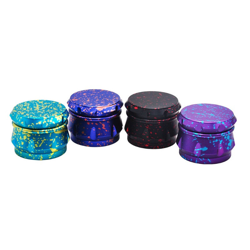 4 Parts Aluminum Fancy Alloy Herb Grinder With Opp Bag Splatter Design Pattern 63mm Smasher Tobacco Crusher Four Colors
4 Parts Aluminum Fancy Alloy Herb Grinder With Opp Bag Splatter Design Pattern 63mm Smasher Tobacco Crusher Four Colors