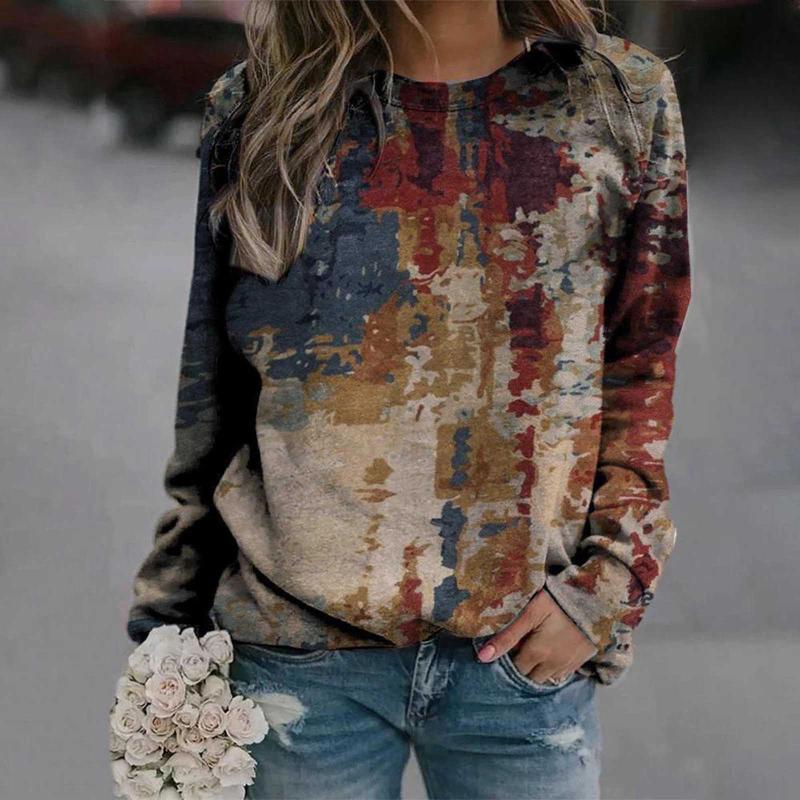 Women's Blouses & Shirts Mountain Treetop Print Long Sleeve T-shirt Women Fashion Sweatshirts Tops Casual Round Neck Loose Cotton Pullover, White
Women's Blouses & Shirts Mountain Treetop Print Long Sleeve T-shirt Women Fashion Sweatshirts Tops Casual Round Neck Loose Cotton Pullover, White