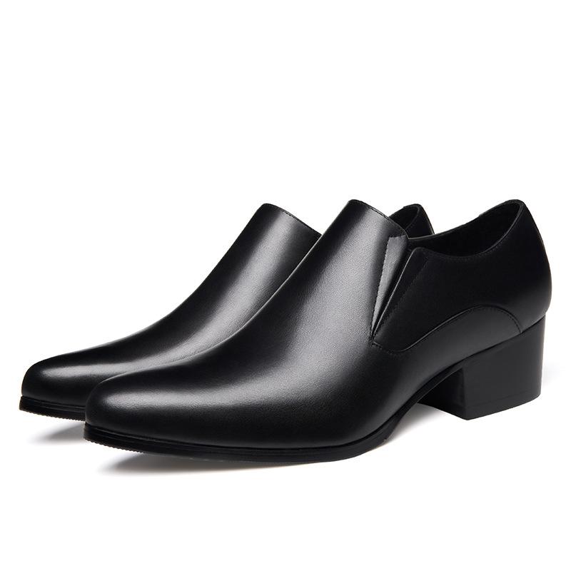 Dress Shoes Street Fashion Men's Loafers Slip-ons Genuine Leather Brown Casual Business Party Wedding Mens Footwear