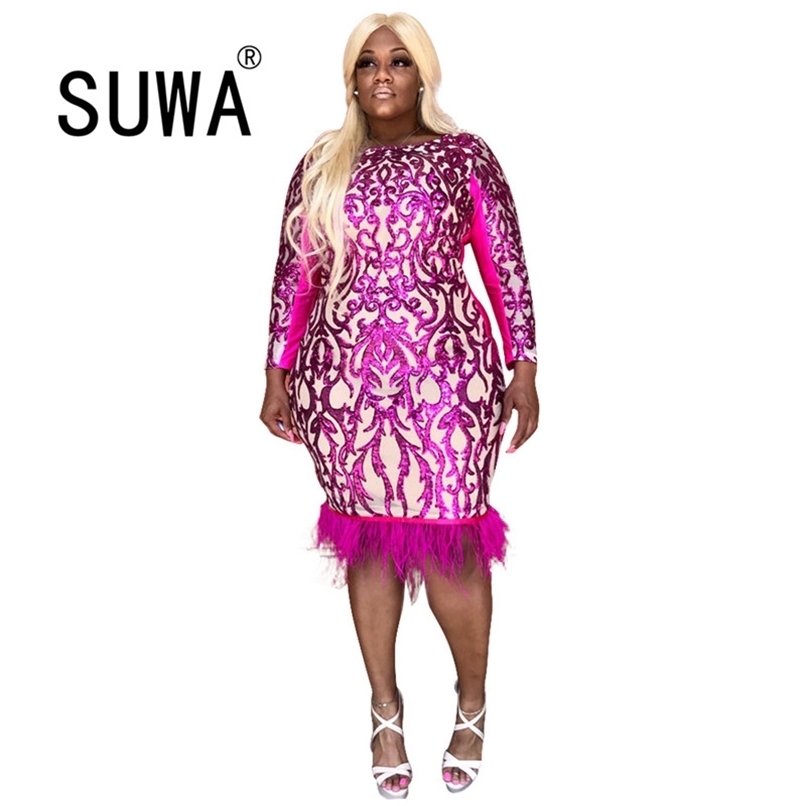Wholesale Plus Size Clothing Vintage Printed Bodycon Knee Length Dresses For Women Office Wear Long Sleeve Elegant Wedding Gowns 210525, Fuchsia
Wholesale Plus Size Clothing Vintage Printed Bodycon Knee Length Dresses For Women Office Wear Long Sleeve Elegant Wedding Gowns 210525, Fuchsia