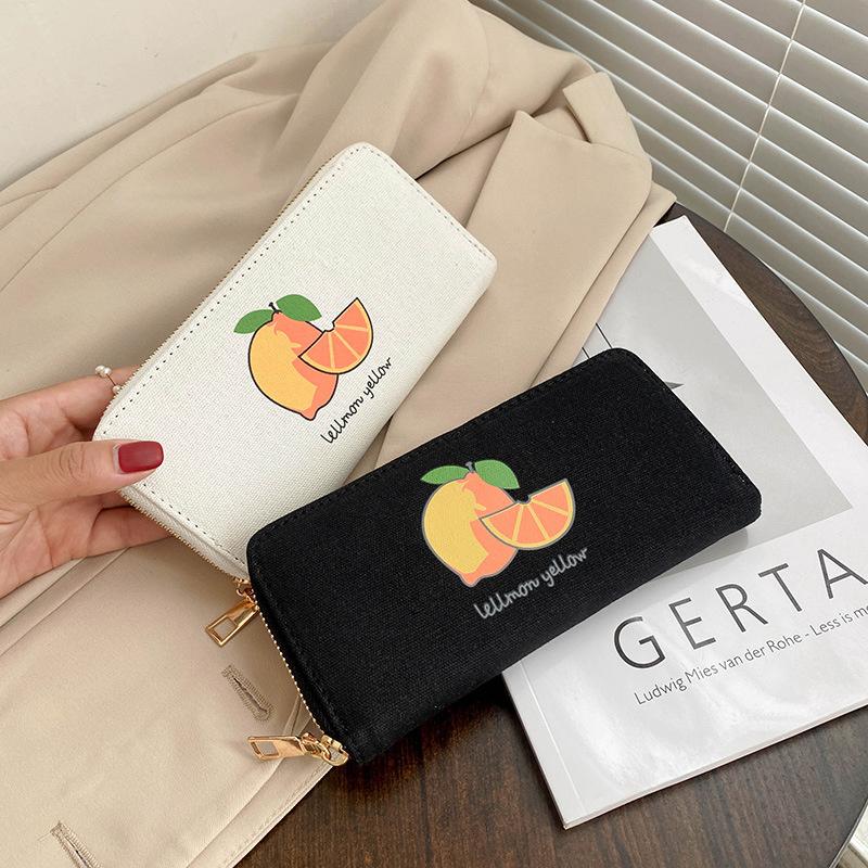 Purse Orange Long Single Pull Wallet Holding Bag Large Card Slot Simple Leisure Zero Pure, White
Purse Orange Long Single Pull Wallet Holding Bag Large Card Slot Simple Leisure Zero Pure, White