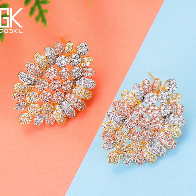 Stud GODKI Trendy Korean Flowers Elegant Earrings For Women Wedding Cubic Zirconia Bohemian Bridal 2021
Stud GODKI Trendy Korean Flowers Elegant Earrings For Women Wedding Cubic Zirconia Bohemian Bridal 2021