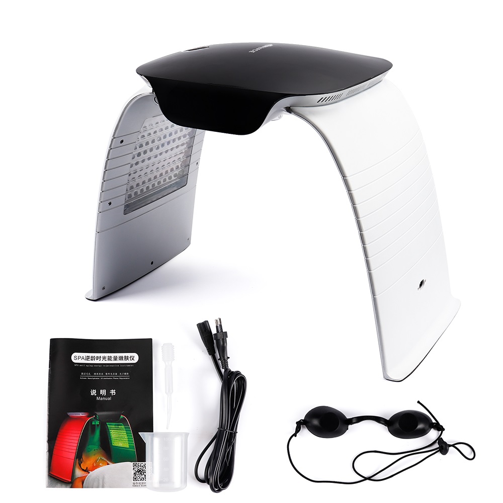 2024 Latest 7-Color Nano Steamer for Home & Salon Use, LED Face PDT Device with Red Light Therapy, Spa Quality Facial Treatment for All Skin Types