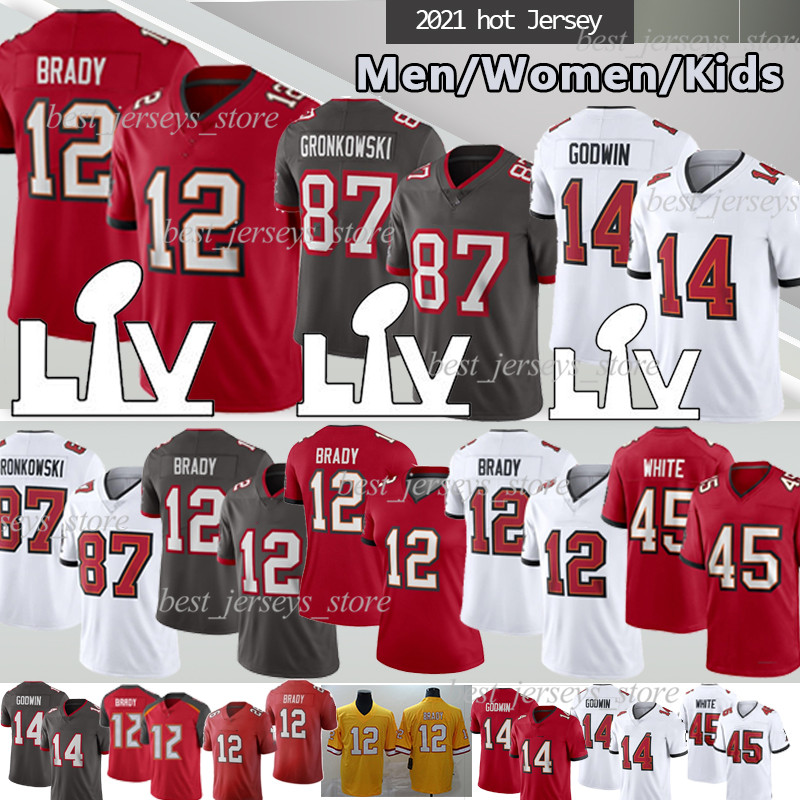 12 Tom Brady 87 Rob Gronkowski Football Jerseys 14 Chris Godwin 45 Devin White men women kids football jersye, Haidao
12 Tom Brady 87 Rob Gronkowski Football Jerseys 14 Chris Godwin 45 Devin White men women kids football jersye, Haidao