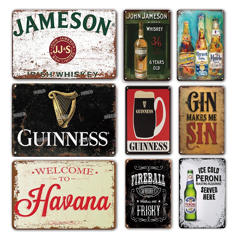 2021 Rustic Bar Home Decor Tin Sign Vintage Beer Logo Poster Metal Plate For Irish Pub Bar Industrial Decoration New Design Wall Plaques
2021 Rustic Bar Home Decor Tin Sign Vintage Beer Logo Poster Metal Plate For Irish Pub Bar Industrial Decoration New Design Wall Plaques