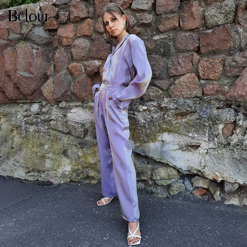 Bclout Green Vintage Two Piece Sets Women Autumn Sets Of Elegant Woman Long Sleeve Top And High Waist Pants 2 Piece Set Female 211007