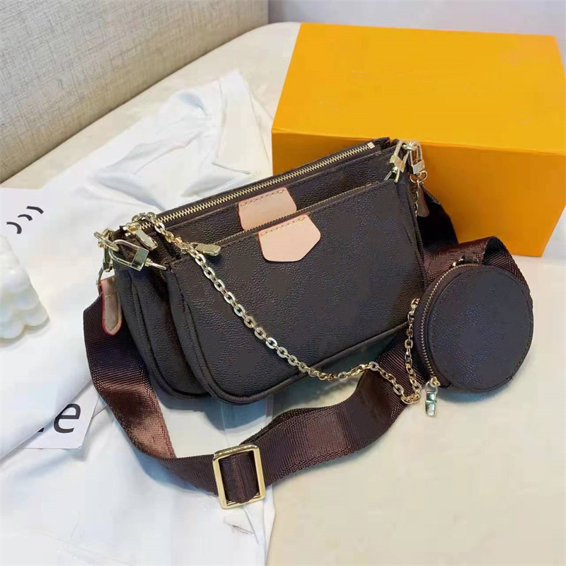 Fashion Ladies Handbags Purses Women Mini Pochette 3pcs Accessories Crossbody Bag Multi Color Straps Vintage Lady Shoulder Bags
Fashion Ladies Handbags Purses Women Mini Pochette 3pcs Accessories Crossbody Bag Multi Color Straps Vintage Lady Shoulder Bags