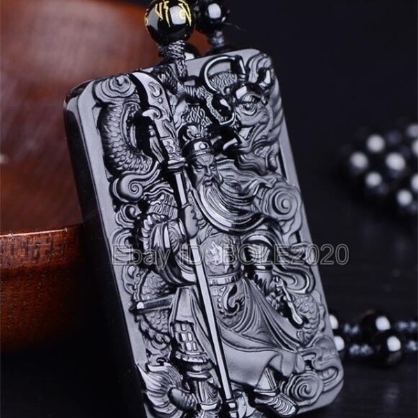 Beautiful Chinese Handwork Natural Black Obsidian Carved Sword GuanGong Lucky Amulet Pendant + Beads Necklace Fashion Jewelry 0215
Beautiful Chinese Handwork Natural Black Obsidian Carved Sword GuanGong Lucky Amulet Pendant + Beads Necklace Fashion Jewelry 0215