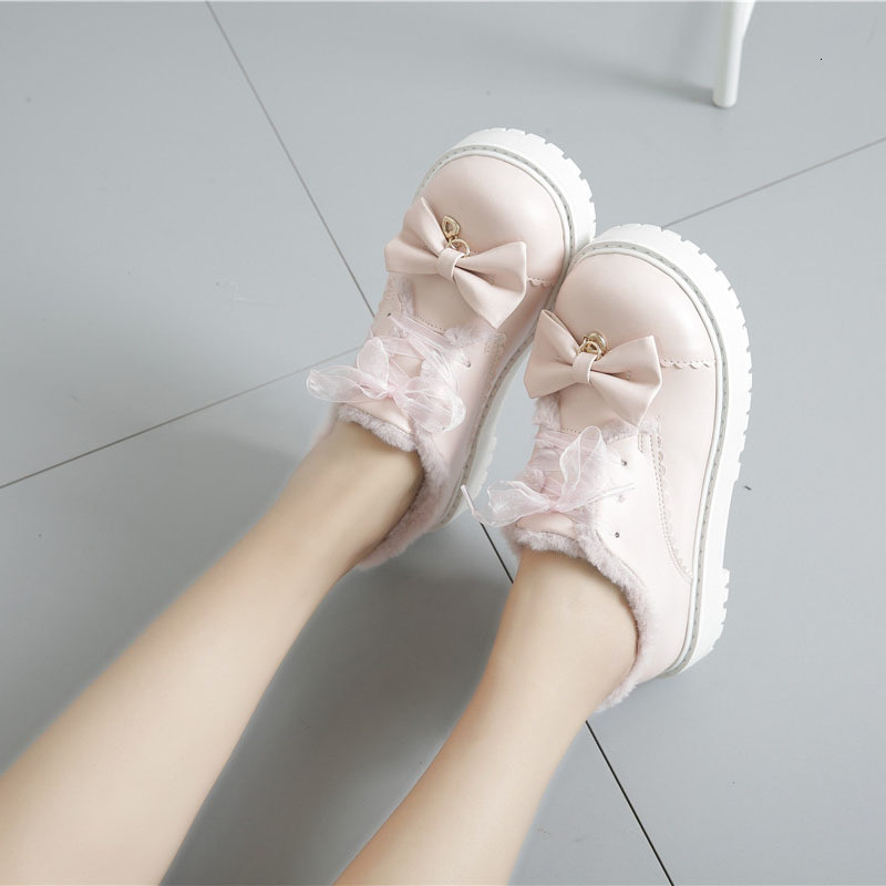 Japanese Winter Round Head Lolita Bottom Thick Cotton Soft Velvet Beautiful College Sweet Princess Platform Girl Shoes C5vh
Japanese Winter Round Head Lolita Bottom Thick Cotton Soft Velvet Beautiful College Sweet Princess Platform Girl Shoes C5vh