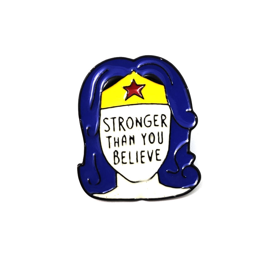 STRONGER THAN YOU BELIEVE Enamel Brooches Pins For Women Mens Shirt Clothes Backpack Hat Badge Lapel Pin Wholesale Fashion Jewelry Broches, As picture
STRONGER THAN YOU BELIEVE Enamel Brooches Pins For Women Mens Shirt Clothes Backpack Hat Badge Lapel Pin Wholesale Fashion Jewelry Broches, As picture