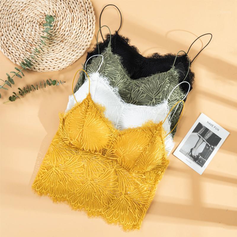 Summer Women Tube Tops Lace Sexy Sleeveless Solid Color Soft Padded Bralette Crop Top Spring Bra Bustiers & Corsets, Yellow bra
Summer Women Tube Tops Lace Sexy Sleeveless Solid Color Soft Padded Bralette Crop Top Spring Bra Bustiers & Corsets, Yellow bra