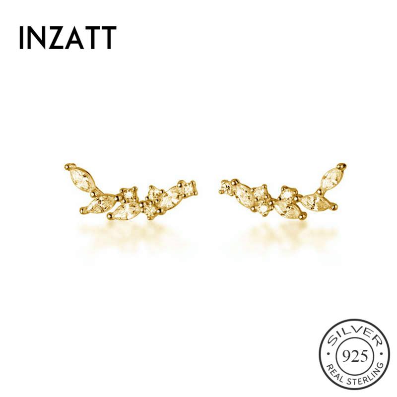Stud INZAReal 925 Sterling Silver Zircon Leaves Earrings Fashion Women Bohemia Fine Jewelry Party Minimalist Accessories Gift
Stud INZAReal 925 Sterling Silver Zircon Leaves Earrings Fashion Women Bohemia Fine Jewelry Party Minimalist Accessories Gift