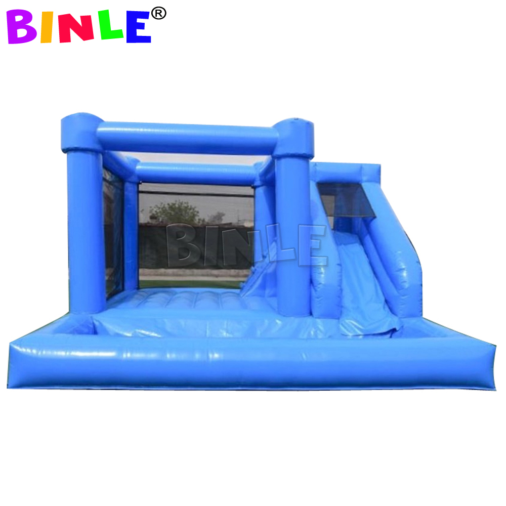 3 in 1 White Inflatable bounce house PVC commercial bouncy castle Jumper bouncer jumping combo with ball pit and slide for photos shooting kids party 