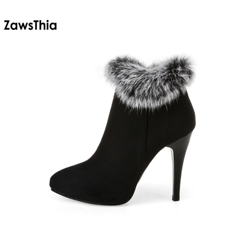 Boots ZawsThia Sexy Women Winter High Heels Ankle Shoes Fall Ladies Short Snow Fur Zip White Red Big Size 11, Black
Boots ZawsThia Sexy Women Winter High Heels Ankle Shoes Fall Ladies Short Snow Fur Zip White Red Big Size 11, Black