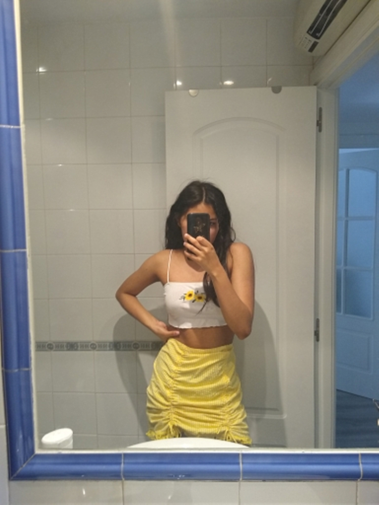 Chu Sau beauty New Fashion Blogger Style Trellis Mini Skirt Women Sexy Chic Zipper Fly Hot Short Skirts Female Falda De Moda 210309