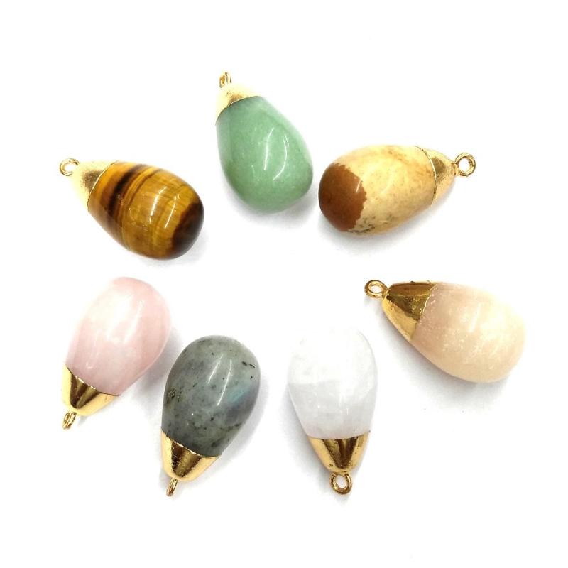 Charms Natural Semi-gem Stone Aventurine Tiger Eye 15*30mm Drop-shaped Pendant For Women Jewelry Making DIY Necklace Accessories, Bronze;silver
Charms Natural Semi-gem Stone Aventurine Tiger Eye 15*30mm Drop-shaped Pendant For Women Jewelry Making DIY Necklace Accessories, Bronze;silver