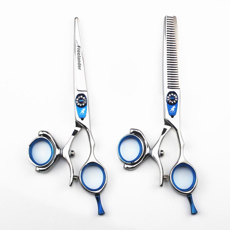 Hair Scissors 5.5 6 Flying Shears 440C Swivel Thumb Rotating Hairdressing free shipping