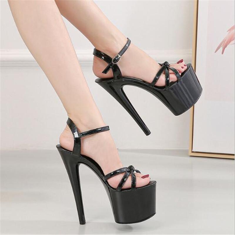 Sandals Walking Show 16.5CM Thin High-heeled Shoes Women Patent Leather Buckle Strap Open Toed Waterproof Platform Womens, 15cm
Sandals Walking Show 16.5CM Thin High-heeled Shoes Women Patent Leather Buckle Strap Open Toed Waterproof Platform Womens, 15cm