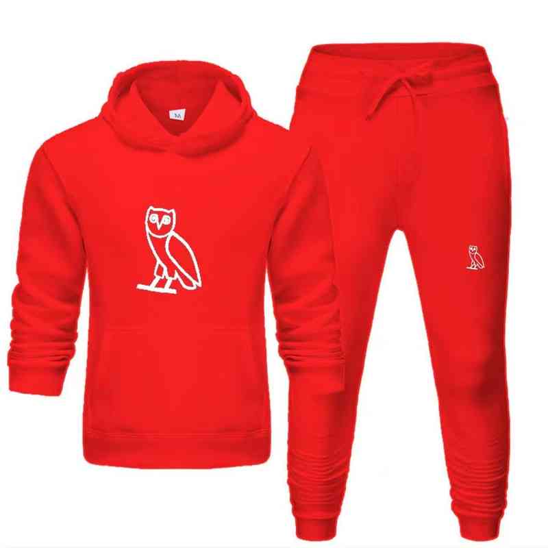 ovo Men' Hoodies Brand Men Sportswear Sports Fitness Two-piece Hooded Sweater + Pants Casual Womens Sports Suit, Black
ovo Men' Hoodies Brand Men Sportswear Sports Fitness Two-piece Hooded Sweater + Pants Casual Womens Sports Suit, Black
