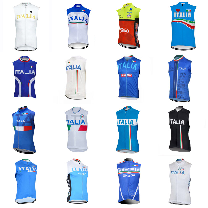ITALY team cycling sleeveless jersey Vest PRO bike MTB Ropa Ciclismo mens bicycling Maillot clothing Breathable Bicycle 31540, Black
ITALY team cycling sleeveless jersey Vest PRO bike MTB Ropa Ciclismo mens bicycling Maillot clothing Breathable Bicycle 31540, Black