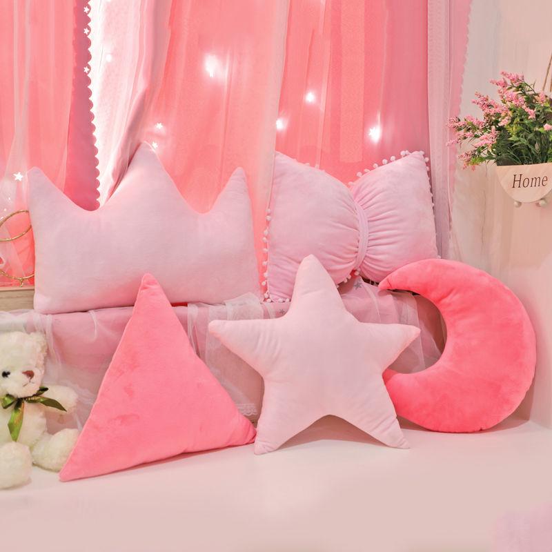 Cushion/Decorative Pillow Stars Moon Shape Cushion Girls' Pink Cute Sleep Office Bedside Decor Home
Cushion/Decorative Pillow Stars Moon Shape Cushion Girls' Pink Cute Sleep Office Bedside Decor Home