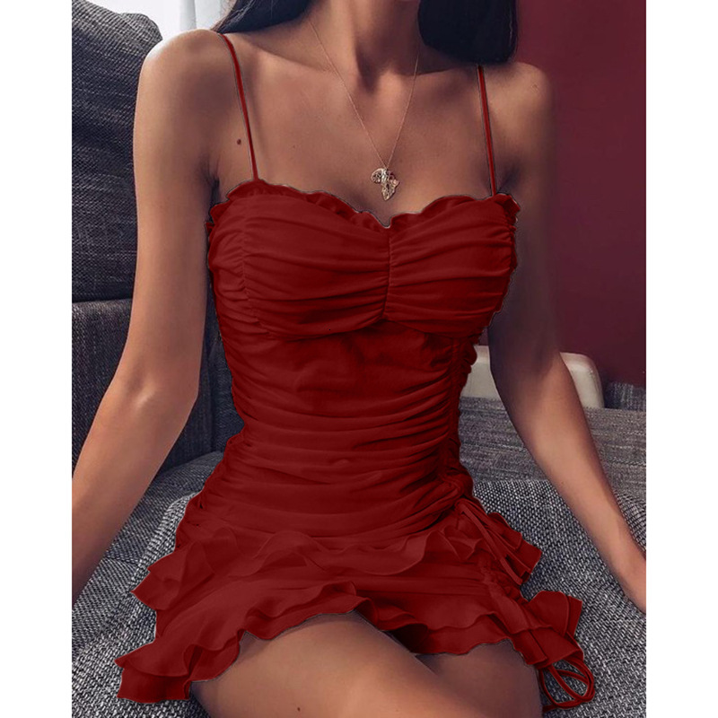 2021 New Sexy Spaghetti Strap Es Women Summer Backless Casual Beach Ladies Sleeveless Ruffle Drawstring Slim Party Vestidos 8223, Pink
2021 New Sexy Spaghetti Strap Es Women Summer Backless Casual Beach Ladies Sleeveless Ruffle Drawstring Slim Party Vestidos 8223, Pink
