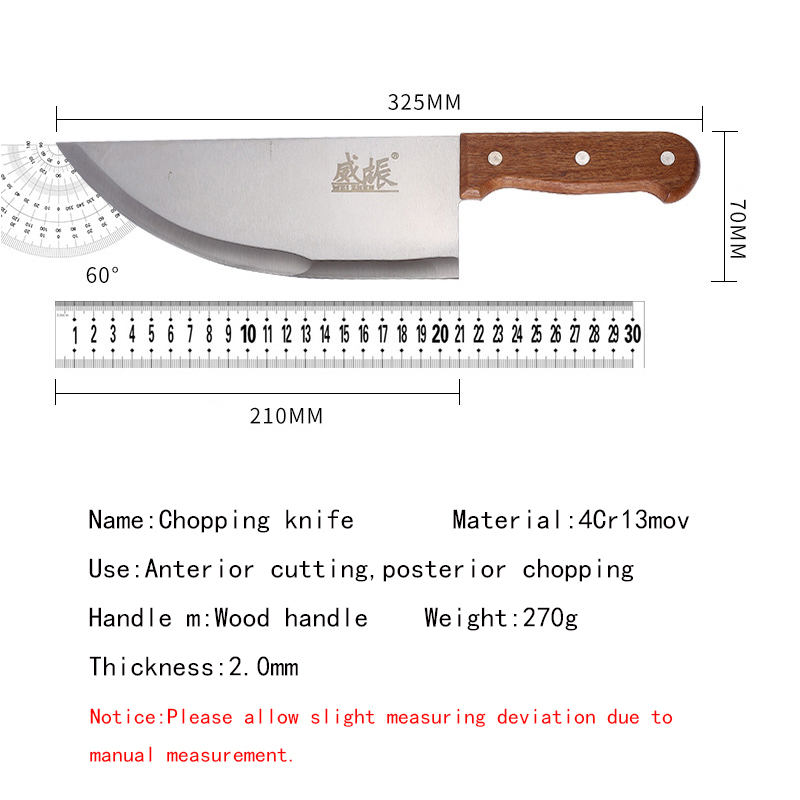 8 inch Professiona Stainess Stee Chinese Knife Meat Ceaver Butcher Chopping Knife Kitchen Chef Knives
8 inch Professiona Stainess Stee Chinese Knife Meat Ceaver Butcher Chopping Knife Kitchen Chef Knives