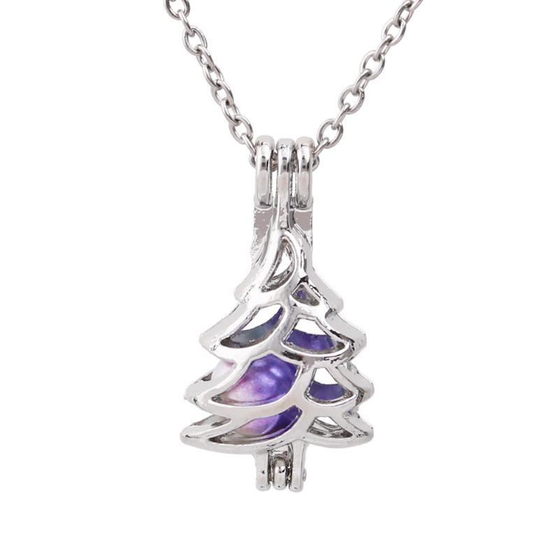 Pendant Necklaces 1pc Silver Plated Christmas Tree Pearl Cage Necklace Jewelry For Oyster Pearls Aroma Essential Oil Diffuser Lockets Gift
Pendant Necklaces 1pc Silver Plated Christmas Tree Pearl Cage Necklace Jewelry For Oyster Pearls Aroma Essential Oil Diffuser Lockets Gift
