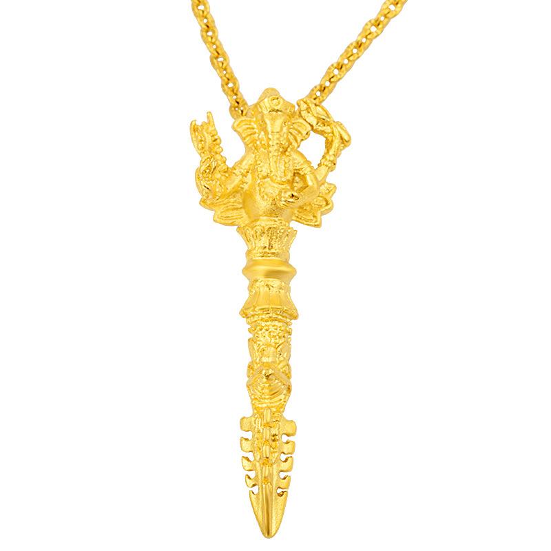Pendant Necklaces Exorcise Evil Spirits Men Charm Jewelry 24K Gold Colour Collier 2021 Vintage Women Statement Necklace
Pendant Necklaces Exorcise Evil Spirits Men Charm Jewelry 24K Gold Colour Collier 2021 Vintage Women Statement Necklace