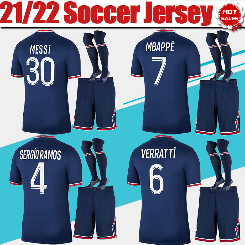 MESSI Maillot Soccer Jersey MBAPPE VERRATTI MARQUINHOS Home Soccer Shirt 21/22 Men Kit Football Uniforms With Shorts Socks 2021 2022, Jersey+shorts
MESSI Maillot Soccer Jersey MBAPPE VERRATTI MARQUINHOS Home Soccer Shirt 21/22 Men Kit Football Uniforms With Shorts Socks 2021 2022, Jersey+shorts