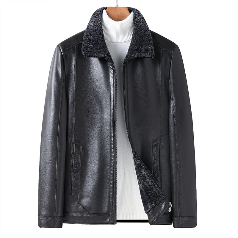 Men's Leather & Faux Sheepskin Luxury Coat Bomber Winter Genuine Real Motorcycle Biker Eco Fur Jacket Male 2021 For Husband, Black
Men's Leather & Faux Sheepskin Luxury Coat Bomber Winter Genuine Real Motorcycle Biker Eco Fur Jacket Male 2021 For Husband, Black