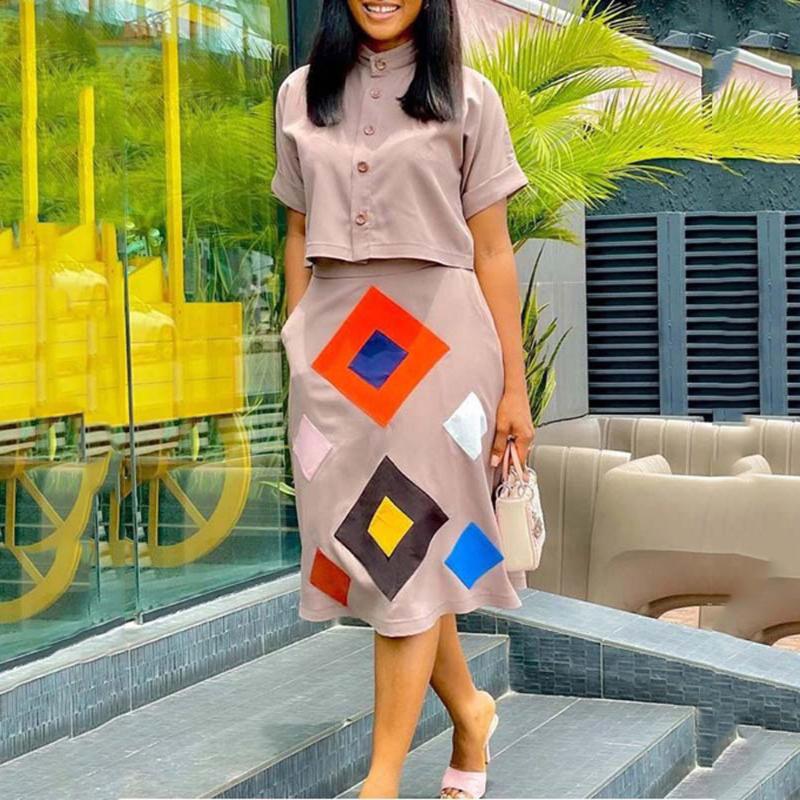 Work Dresses 2 Pieces Skirt Sets For Womens Tops & Skirts Geometric Print Fashion Causal Mid Calf Elegant Evening Night Party Matching
Work Dresses 2 Pieces Skirt Sets For Womens Tops & Skirts Geometric Print Fashion Causal Mid Calf Elegant Evening Night Party Matching